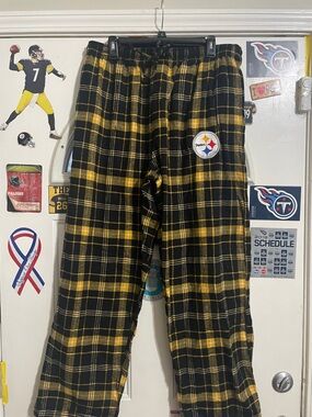 Black & Gold Plaid Pittsburgh Steelers Pajama Pants